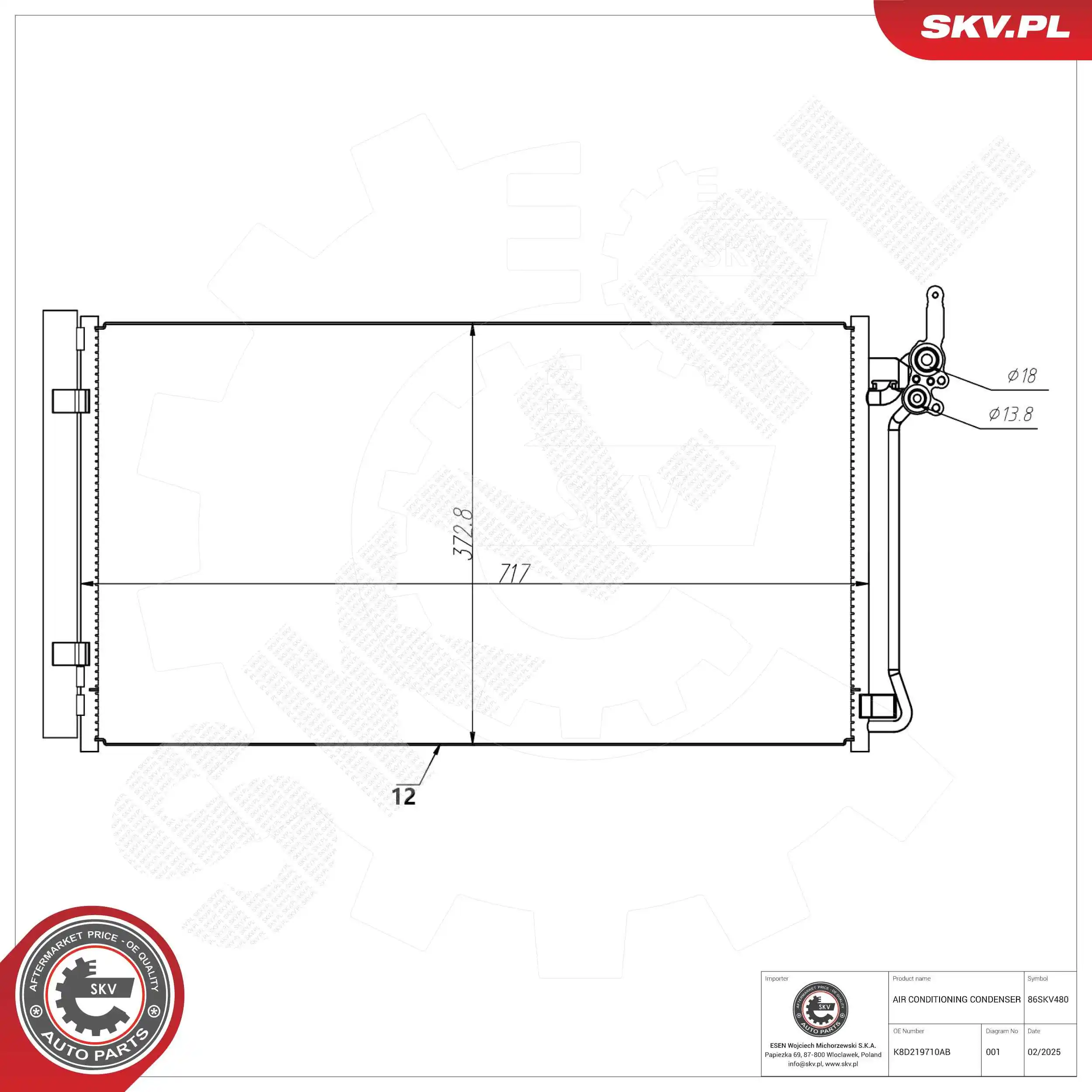 Condenser, air conditioning